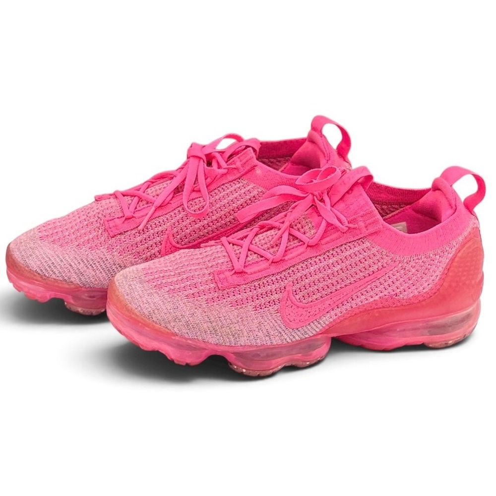 Nike Air VaporMax 2021 Flyknit Hyper Pink Womens US 9.5 Running Shoes DZ5195-600